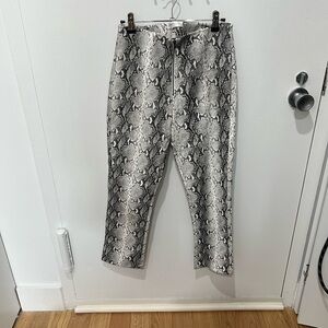 Vestique Leather Snakeskin Pants